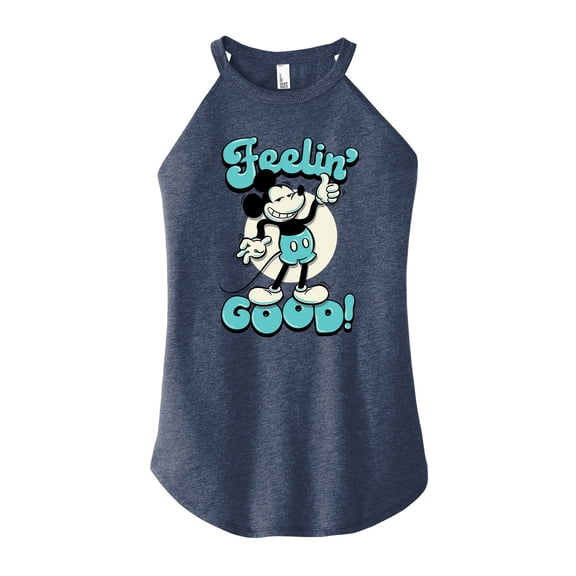 Mickey & Friends - Feelin Good - Juniors Cropped Cotton Blend T-Shirt