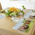 thumbnail image 4 of Ambesonne Tree Place Mats Set of 4, Worms in Wooden Tree, Standard Size, Apple Green Chocolate, 4 of 6