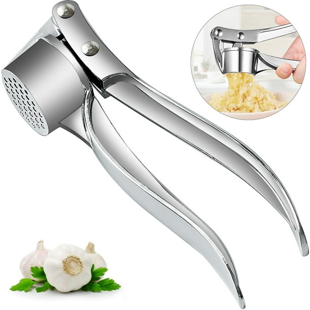 Stainless Steel Garlic Press Effortless Crusher Professional Squeezer