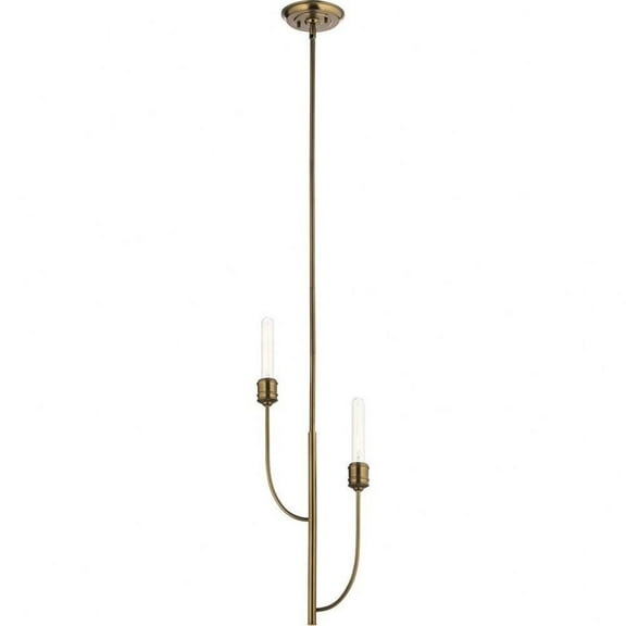 2 Light Contemporary Adjustable Arm Pendant Light Fixture-Satin Bronze Finish Bailey Street Home 147-Bel-4187558
