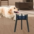 thumbnail image 1 of Soporte para cuenco para perros, solo r, de hierro, estable, sin cuencos, ancho ajustable, soporte para agua y comida para mascotas, plato para Altura fija, 1 of 8