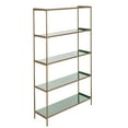 thumbnail image 6 of SAFAVIEH Justine Modern Glam 5-Tier Etagere, Green/Brass, 6 of 11