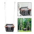 thumbnail image 1 of Wood Baby Swing Seat Indoor Outdoor Swing Toys Baby Swing Chair for Children Salvador Columpio colgante, 1 of 10