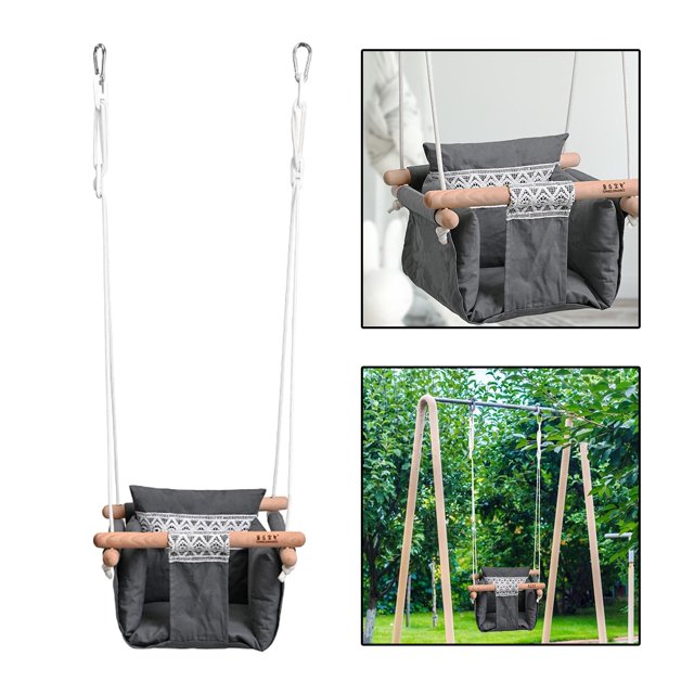 Wood Baby Swing Seat Indoor Outdoor Swing Toys Baby Swing Chair for Children Salvador Columpio colgante
