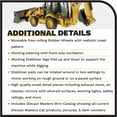 thumbnail image 5 of Diecast Masters Caterpillar 420E IT Center Pivot Backhoe Loader, Core Classics Series Cat Trucks & Construction Equipment | 1:50 Scale Model Diecast Collectible | Diecast Masters Model 85143C, 5 of 8