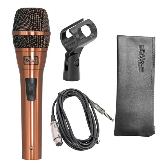 Professional Dynamic Vocal Microphone with Neodymium Magnet & 16ft Detachable Cable – Cardioid Unidirectional Handheld Mic for Karaoke, Live Singing, Podcasting, and Public Speaking