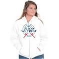 thumbnail image 4 of Fishing American Pride Fisherman Joke Zip Up Hoodie Men's Women's Brisco Brands M, 4 of 6