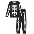 thumbnail image 2 of INSPIRE CHIC Halloween Pajama Set Long Sleeve Family Matching Sleepwear Women S Black, 2 of 5
