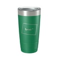 thumbnail image 1 of Wyoming Tumbler Home State Travel Mug Insulated Laser Engraved Map Coffee Cup 20 oz Green, 1 of 1