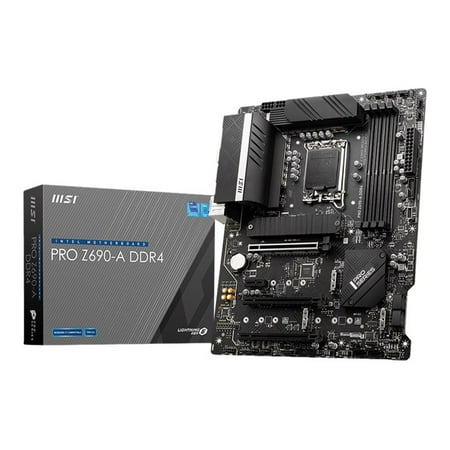 MSI - PRO Z690-A DDR4 (Socket LGA 1700) Intel Z690 ATX DDR4 Motherboard - Black