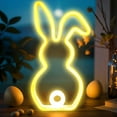 thumbnail image 2 of Easter LED Bunny Night Light USB Powered Spring Party Rabbit Neon Lamp Holiday Decoration for Kids, 2 of 9