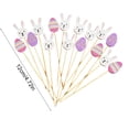 thumbnail image 3 of Weloille Easter Fruit Skewers Sturdy Wooden Multicolor Disposable 12cm for Party Bar Restaurant Decorations, 3 of 6