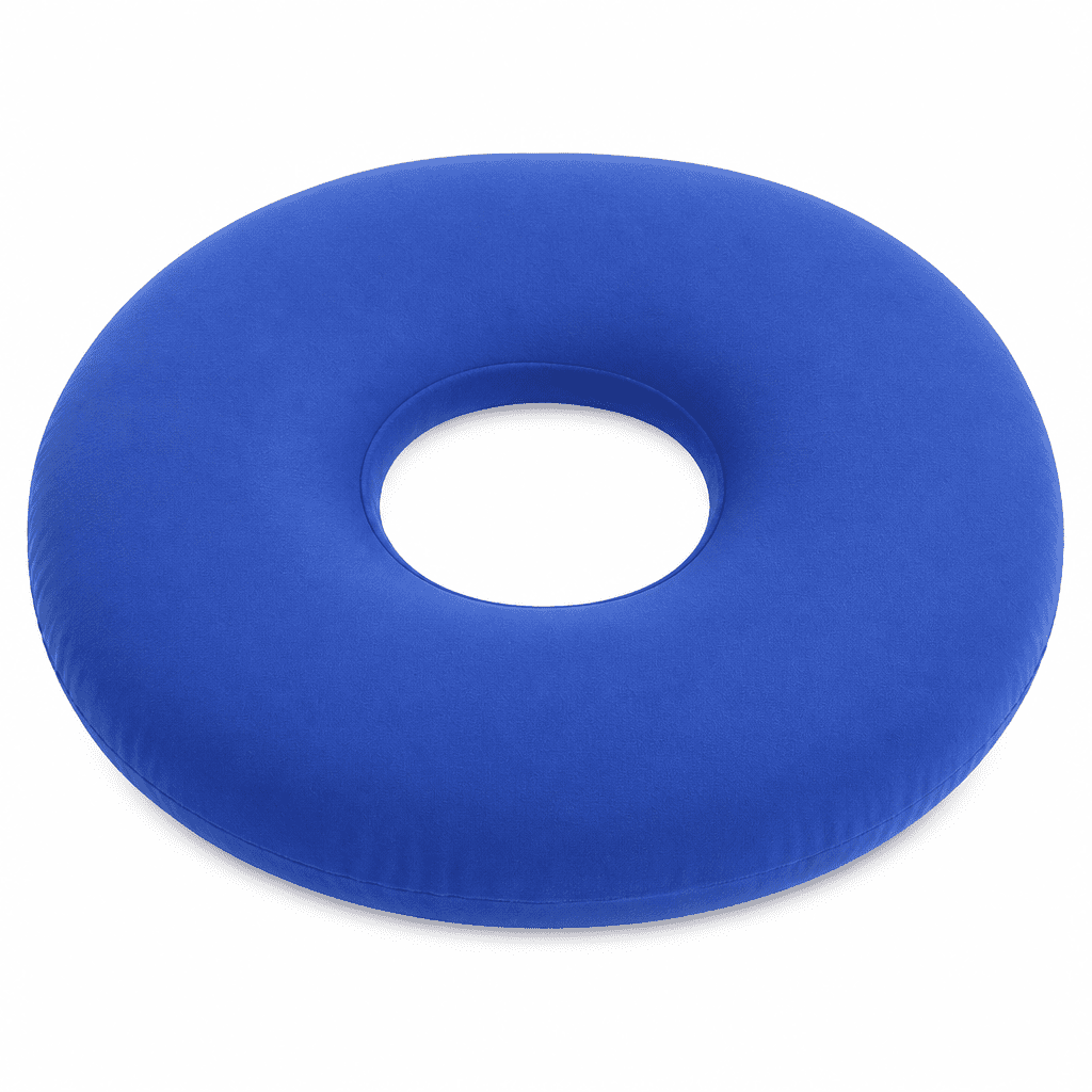 ELDORIX 2026 New Donut Pillow Seat Cushion Orthopedic Design | Tailbone&Coccyx Memory Foam Pillow | Relieve Pain and Pressure for Hemorrhoid,Pregnancy Post Natal,Surgery,Sciatica,Navy Blue