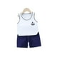 thumbnail image 1 of 18M 60Army GreenSummer Cute Cartoon 2pcs Niños Bebé Niños Niñas Chaleco de dibujos animados Top Shorts Pantalones Conjunto Ropa Niños Pijamas Niñas Ropa Conjuntos esquí esquí Gafas de esquí, 1 of 4