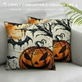 thumbnail image 3 of Happy Halloween Decorative Throw Pillow Covers Pumpkin Truck Porch Patio Outdoor Pillowcase, Jack O Lantern Fall Holiday Cushion Case Home Decor, 3 of 5