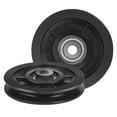thumbnail image 6 of 2pcs Universal Plastic Pulley Wheel Replacement Plastic Wheel U-Groove Pulley Bearing Roller Fitness Equipment Part For Gym Cable System, 6 of 8