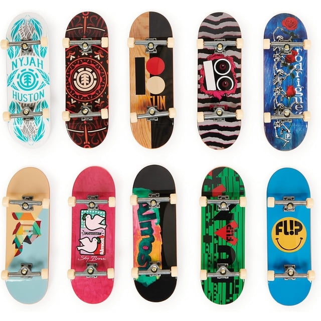 Tech Deck Vélo BMX à Doigts, Lot de 10, Mini Vélo BMX de Collection et Personnalisable