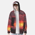thumbnail image 2 of Balery Sunset Western Desert Cowboy Sudadera ligera de manga larga con capucha y protección solar UPF 50+ para hombre y mujer, ideal para pesca y running-Large, 2 of 7