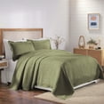 thumbnail image 2 of Superior 3-Piece Victory Cotton Matelasse Sage Bedspread Set, Queen, 2 of 10