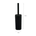 thumbnail image 6 of Bath Bliss Acrylic Square Toilet Brush and Holder Set in Black, 6 of 7
