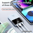 thumbnail image 5 of New mini ultra-thin 10000mAh portable power bank with built-in USB 22.5W super fast charging,dual Type-C/PD20W bidirectional fast charging,supports dual input/dual output, small size, large capacity, 5 of 14
