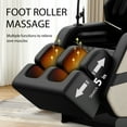 thumbnail image 5 of Noble House Bess Zero Gravity Massage Chair Recliner, Full Body Air Pressure with Heat, Foot Rollers, Gold and Black, 5 of 5