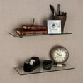 thumbnail image 4 of Danya B Glass Floating Shelves - Set of 2, 4 of 7