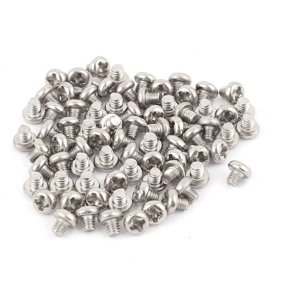 Unique Bargains M3 x 3mm 304 Stainless Steel Crosshead Phillips Pan Head Screws Bolt 60pcs