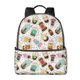 thumbnail image 1 of Cute Cartoon Bubble Tea Pattern Backpack,Large Capacity Travel Backpack,Laptop Backpack,Water Resistant Backpack For Women Men, 1 of 5
