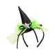 thumbnail image 3 of Diadema de sombrero de bruja para Halloween, aro para el pelo, accesorios para fotos de cosplay, decoración para fiestas Verde, 3 of 9