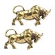 thumbnail image 1 of 2 uds llavero colgante de buey de latón, dijes de llavero de toro, manualidades de dijes para mochila, estatua de buey de latón con adorno de toro, 1 of 9
