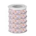 thumbnail image 2 of 5 Rolls Christmas Ribbon 1.5 inch Wide Decorative Ribbon for Gift Wrapping and Holiday Decorations Pastel Colors Happy Pumpkin, 2 of 7