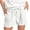 White, variant on Conairie Women Workout Shorts Casual Loose Elastic High Waisted Gym Shorts Drawstring Comfortable Summer Lounge Shorts with Pockets Black L