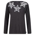 thumbnail image 1 of Regatta - Camiseta Carlene Estrellas de Manga Larga para Mujer (Gris Oscuro), 1 of 3