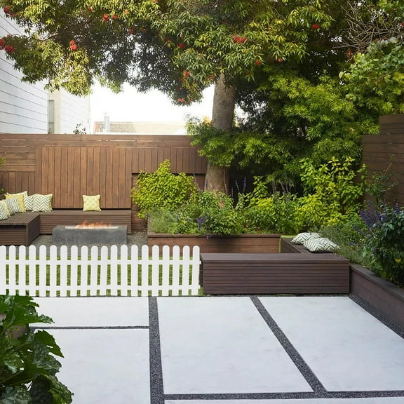 PTOOTP White Durable Plastic Fencing Small Garden Edging Decorative