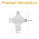 thumbnail image 4 of 2TB 4-in-1 iPad USB 3.0 Memory Drive Flash Photo Stick for iPhone Type C Android, 4 of 5