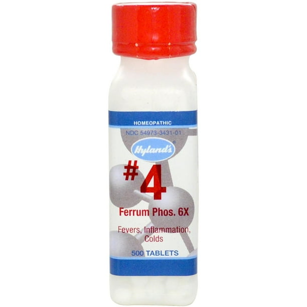 Hyland's 4 Ferrum Phos 6X, 500 Tablets