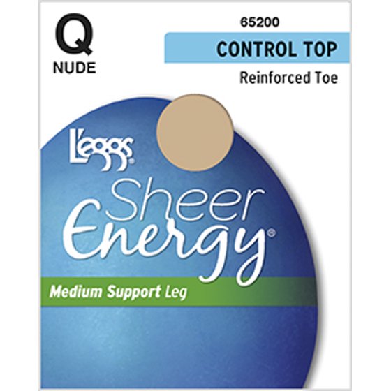 L'eggs Sheer Energy Medium Support Control Top Pantyhose Style
