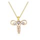 thumbnail image 1 of En forma de tendencia hueco collar colgante, 1 of 6