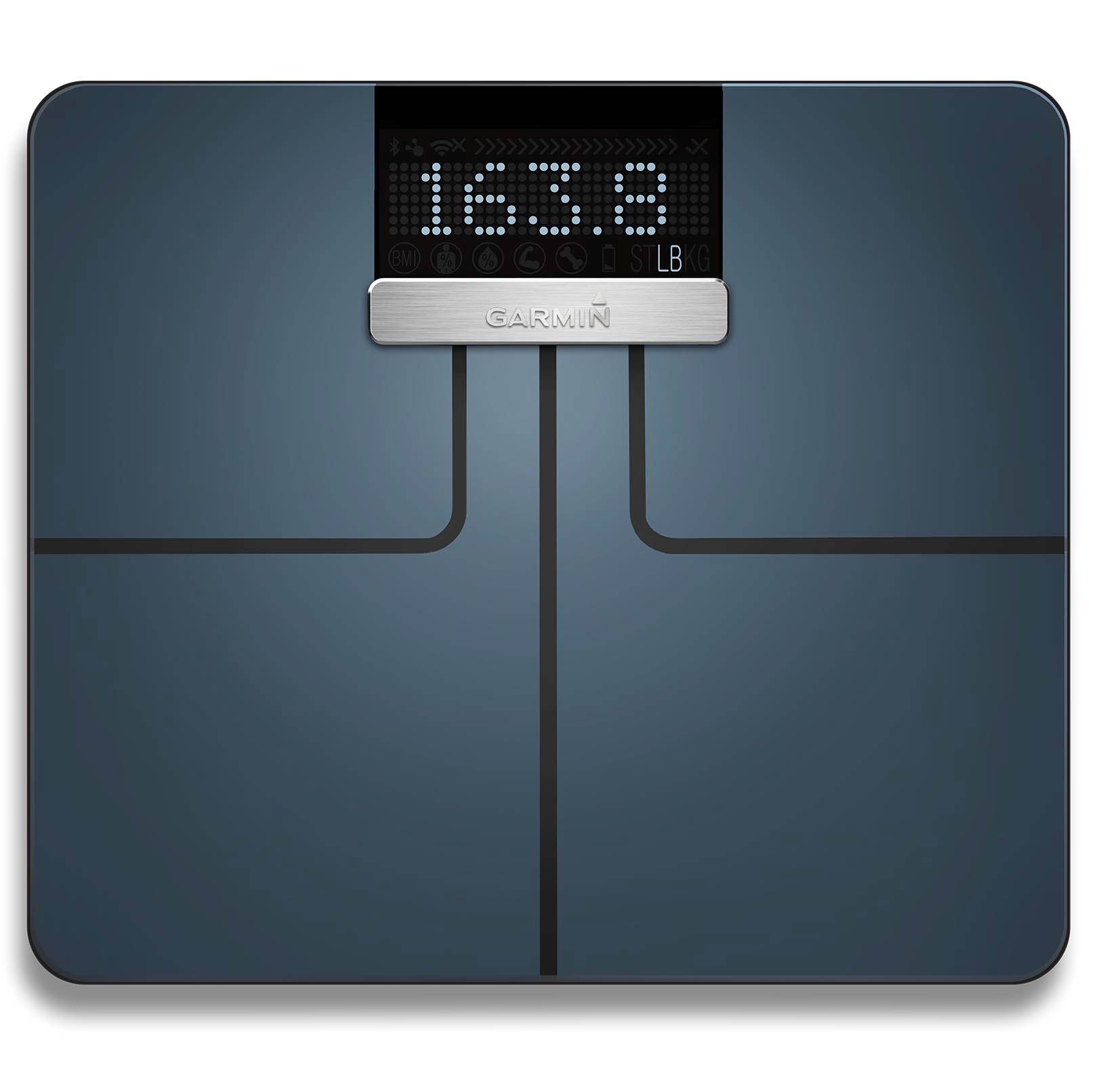 Garmin Index Smart WiFi Bluetooth BMI Calculator Digital Weight Scale, Black - image 2 of 9