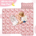 thumbnail image 4 of Pink Christmas Snowman Pattern Toddler Nap Mats for Kids Preschool,50"x20" Sleeping Mat Bag or Kids,Toddler Sleeping Bag,Toddler Nap Mat or Daycare, 4 of 6