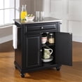 thumbnail image 3 of Bowery Hill Stainless Steel Top Kitchen Island in Black, 3 of 6