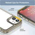 thumbnail image 4 of Case for iPhone 11 Pro Max Case Slim Dropproof [Defend from Drop/Scratch/Slip/Fingerprint] Clear Acrylic Hard Back Soft TPU Bumper Hybrid Phone Cover for iPhone 11 Pro Max-Crystal Black, 4 of 7