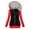 Red, variant on Tunic Tops for Women Loose Fit Winter Fall Relaxed Hooded Long Sleeve Cap Cold Shoulder Hoody Solid Color Leisure Polyester Hoodies Sweatshirts(Khaki,M)
