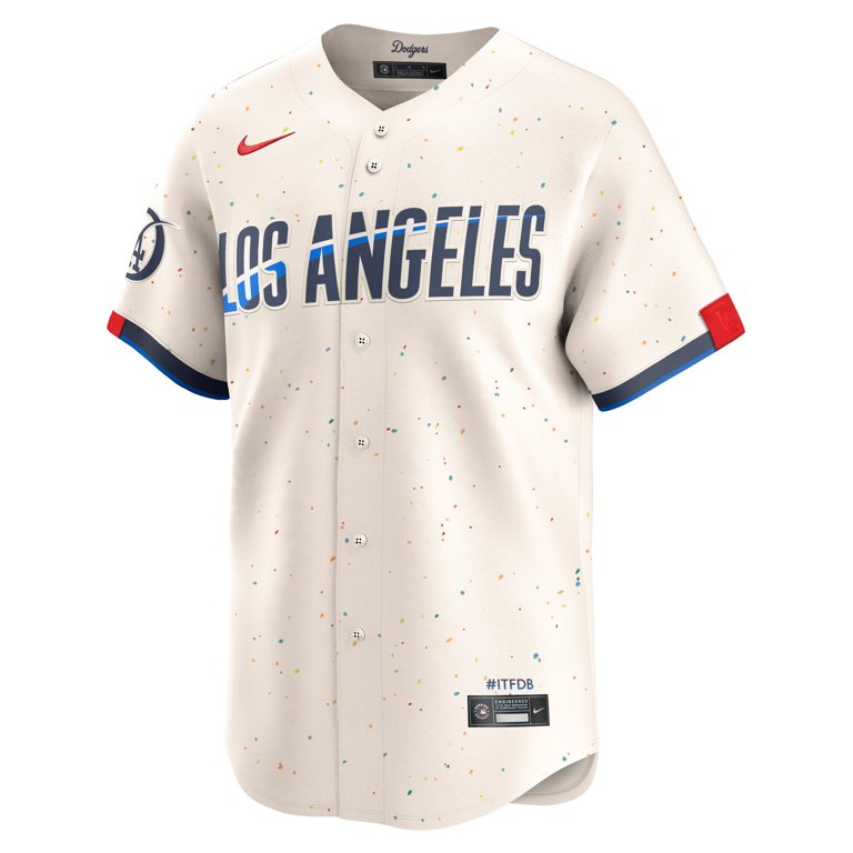 tsuyoshi【新品】Nike Los Angeles Dodgers Men's Nike Cream Los Angeles Dodgers City Connect Limited Jersey