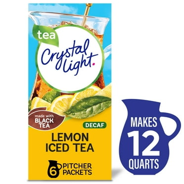 Crystal Light Zero Sugar Decaf Lemon Iced Tea Drink Mix Packets