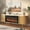 Oak, variant on Sonegra 70" Fireplace TV Stand, Modern Entertainment Center for TVs Up to 80", TV Console Table for Living Room, Media Cabinet with Storage,70 Inch, White