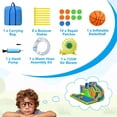 thumbnail image 5 of Auranook Inflatable Water Slide Giant Bounce Castle w/ Dual Climbing Walls & 735W Blower, 5 of 8