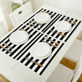 thumbnail image 4 of Stripes Black White Simple Pattern Table Mat Kitchen ration Placemat Table Napkin For Wedding Dining Accessories Table Mat, 4 of 7