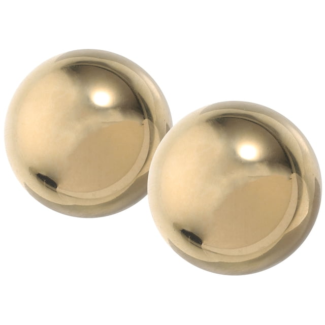Luxshiny 2Pcs Decorative Golden Brass Hand Exercise Balls for Table Display and Muscle Training